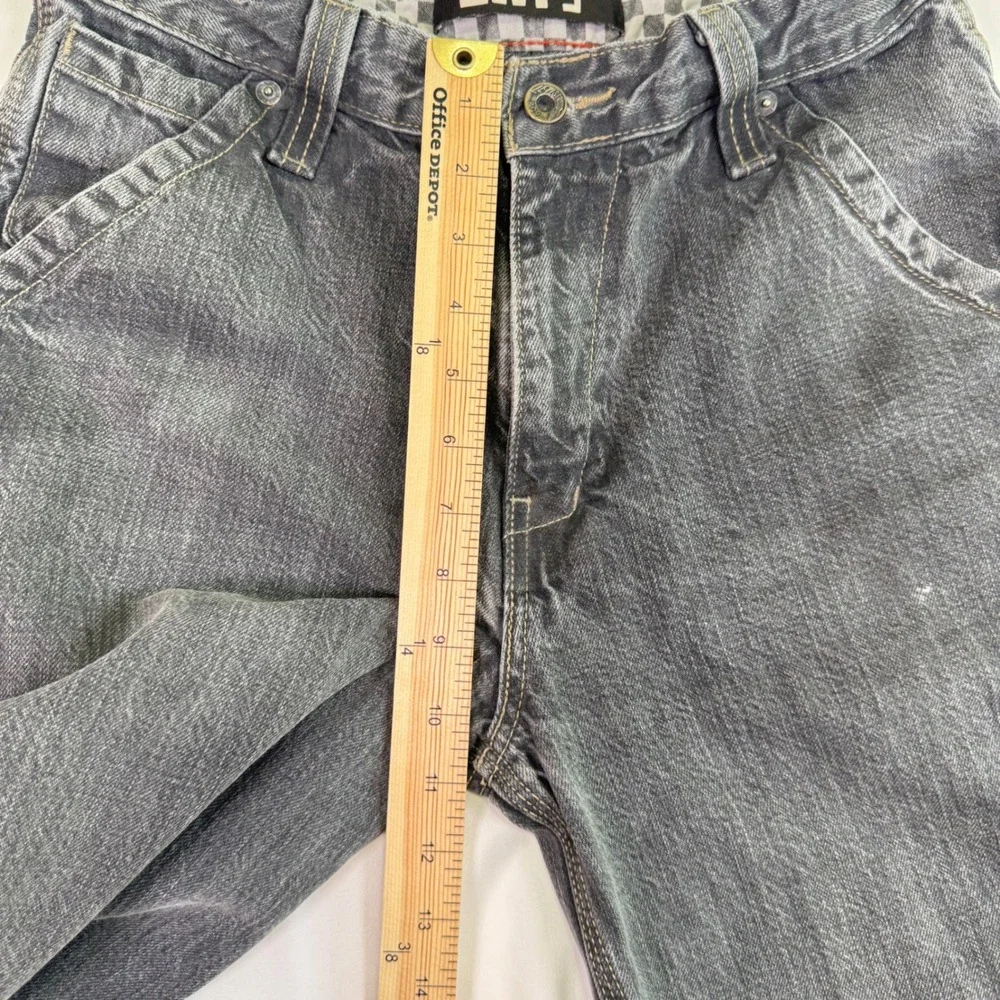 Levi Skater Jorts Youth 16 Regular Grey Carpenter Wide Leg Shorts 90s Grunge W28